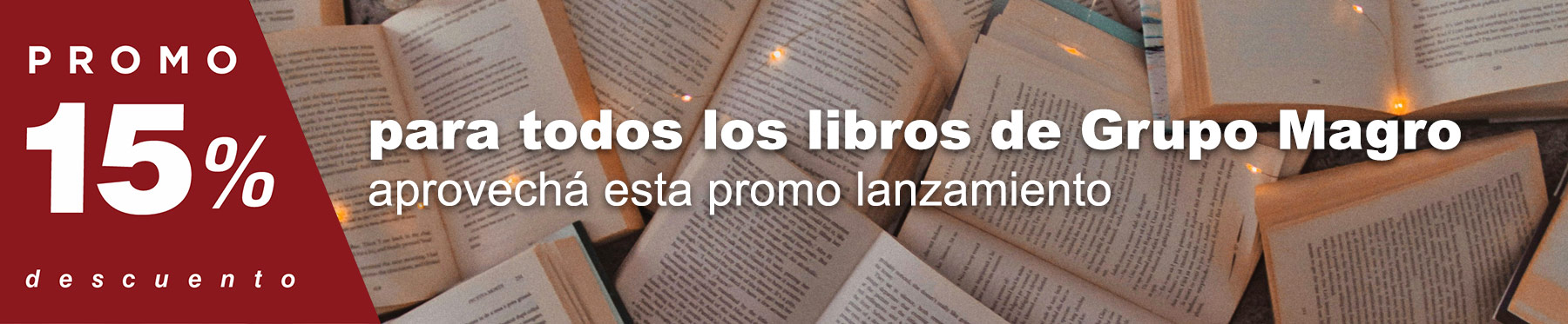 Promocion de 10% en los libros de Grupo Magro